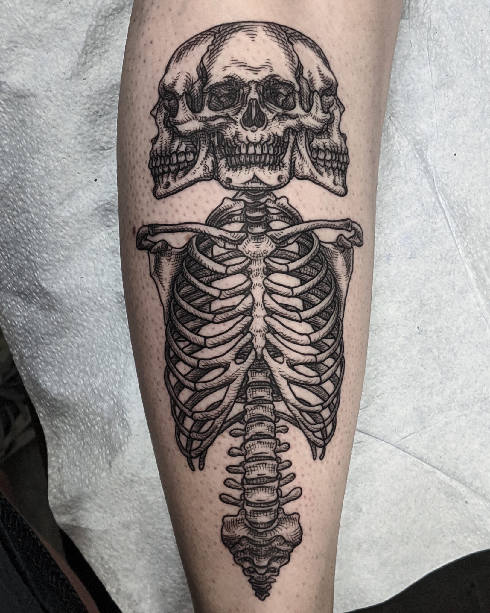 Monolith Tattoo Studio - This amazing skeleton hand tattoo was done by the  one and only @tattoosbyheathervenable! Heather would love to do more pieces  like this one so give our studio a